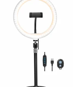 LogiLink Ring Light for Smartphone Ø 25 cm med bordstativ