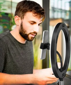 LogiLink Ring Light for Smartphone Ø 25 cm med bordstativ