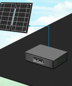 LogiLink Sammenleggbar solcellepanel 1 x USB-A 7W