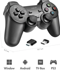 LogiLink Trådløs håndkontroll Gaming 2,4 Ghz