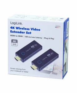 LogiLink Trådløs overføring HDMI til HDMI 4k 60hz