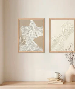 Malerifabrikken Beige Heritage / 30x40 Cm / Eik ramme