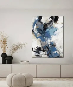Malerifabrikken Blue Vibes / Blandet maleri / 120 X 90 cm