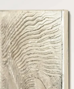 Malerifabrikken Design Maleri / Metallic Silver / 90x120 Cm