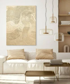 Malerifabrikken Design Maleri / Metallic Champagne / 90x120 Cm