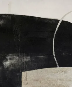 Malerifabrikken Design Painting / Sort Of Stone / 120x90 Cm / Svart ramme