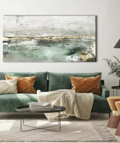 Malerifabrikken Low Limit Green / Blandet maleri / 140 X70 cm