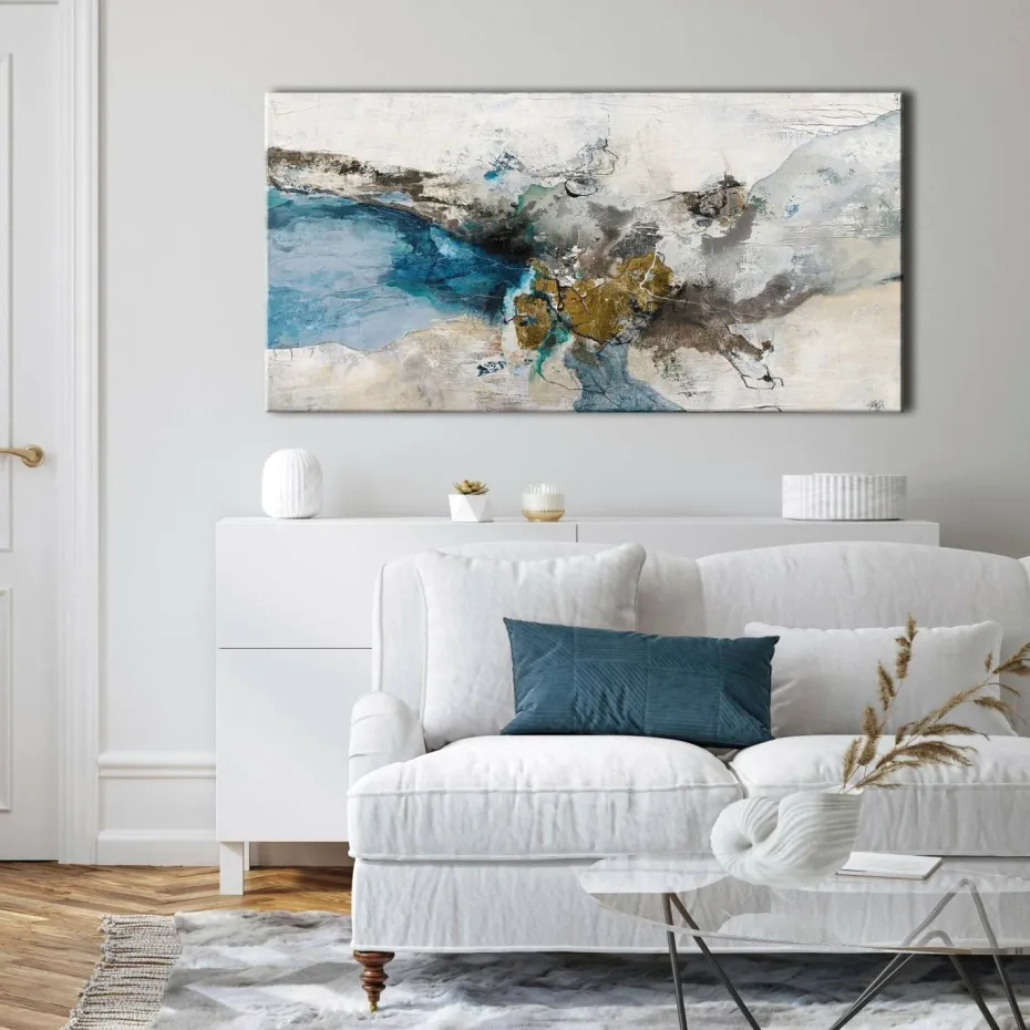 Malerifabrikken Night Blue / Blandet maleri / 140 X70 cm