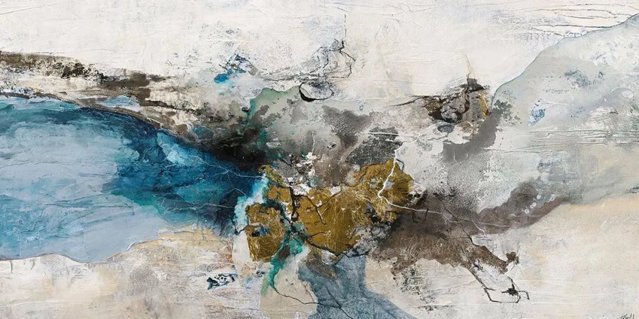 Malerifabrikken Night Blue / Blandet maleri / 140 X70 cm