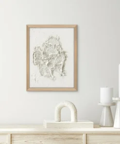 Malerifabrikken White Beach / 30x40 Cm / Eik ramme