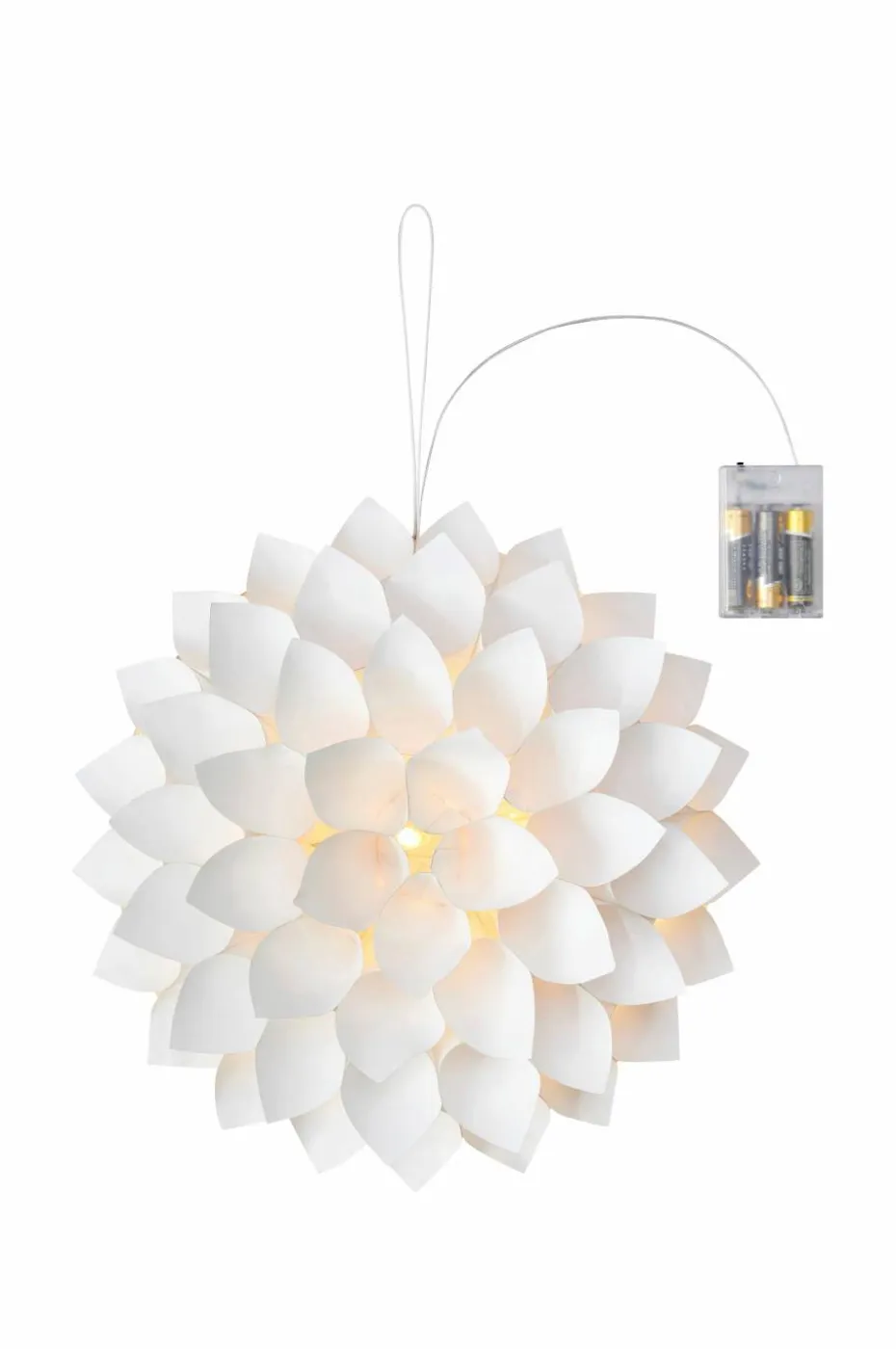 Markslöjd Vegg-/borddekorasjon Dahlia 35 cm batteridrevet