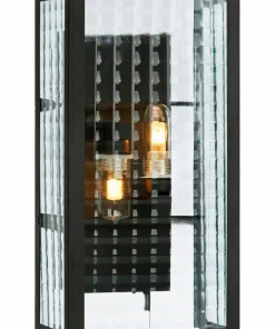 Markslöjd Vegglampe Fulham Svart/klart glass