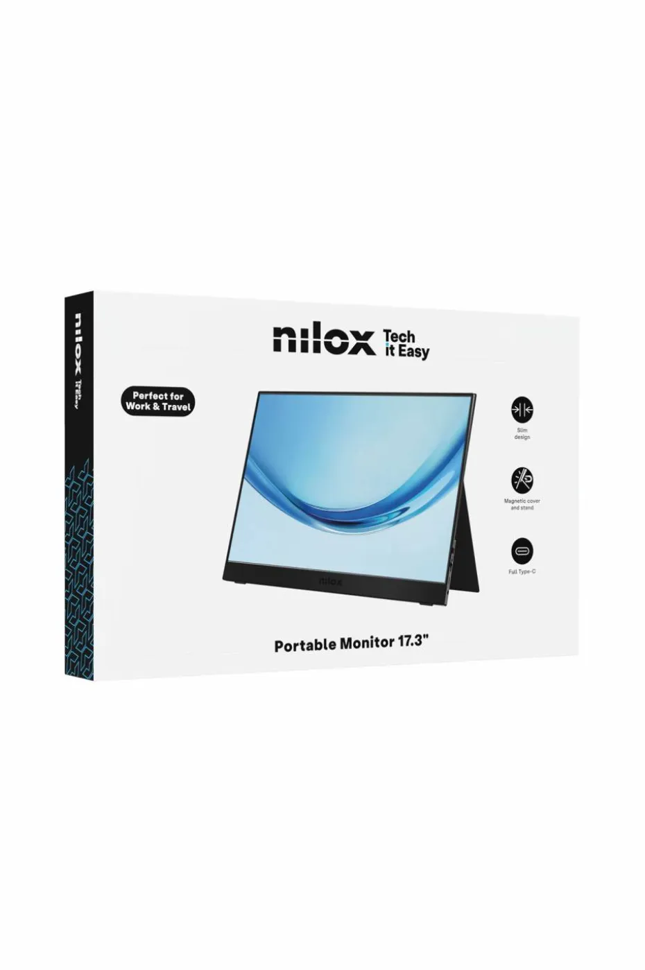 Nilox Bærbar overvåke 17,3" FHD 60hz