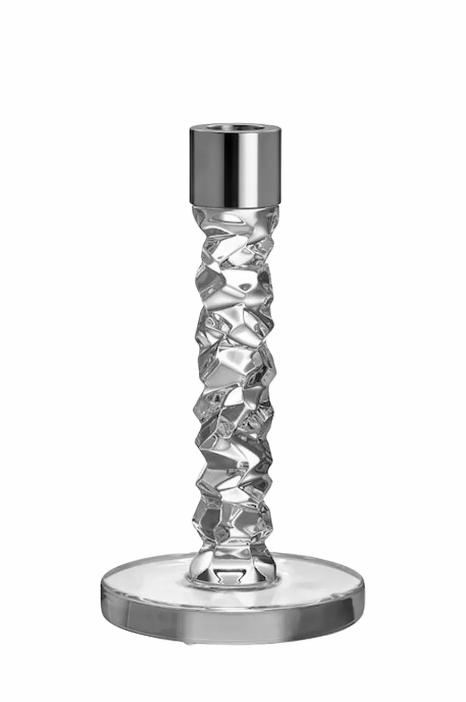 Orrefors Lysestake Carat Candlestick høyde 18 cm