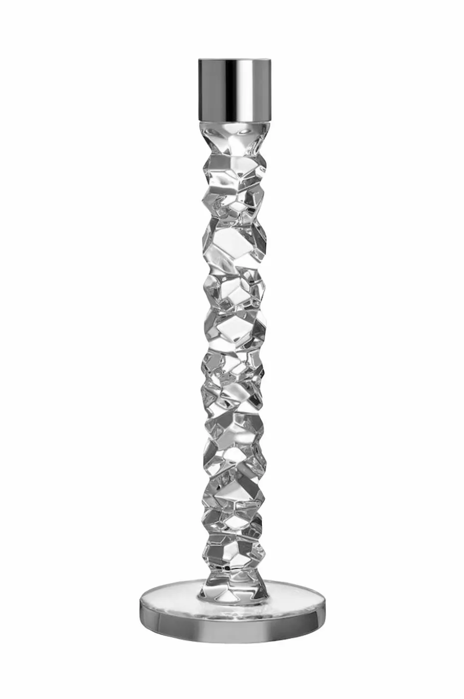 Orrefors Lysestake Carat Candlestick høyde 30 cm