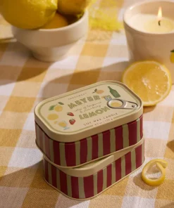 Paddywax Bistro Sitronlys i tinn med trykk - Meyer Lemon