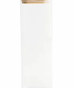 Pebbly Firkantede bokser med bambuslokk 2200 ml