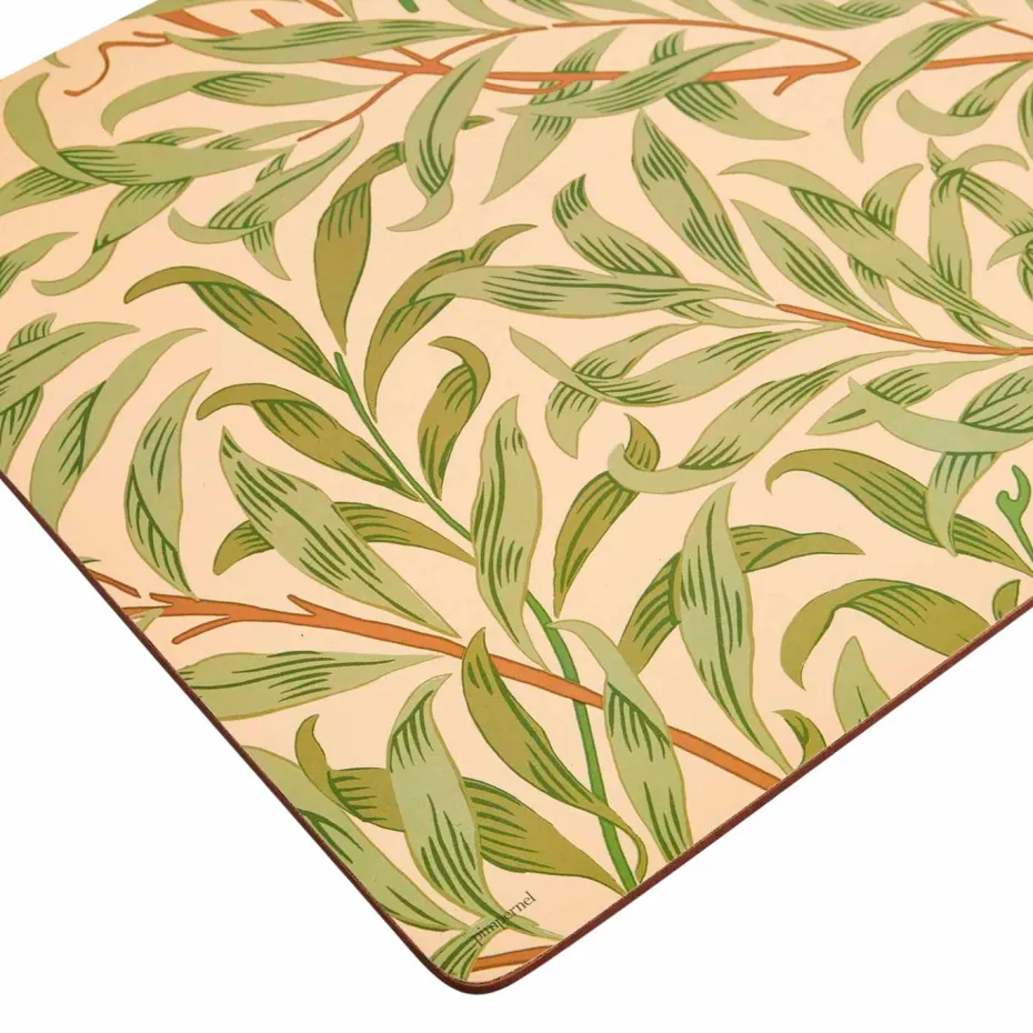 Pimpernel Bordbrikker Morris & Co Willow Bough Green 4-pk