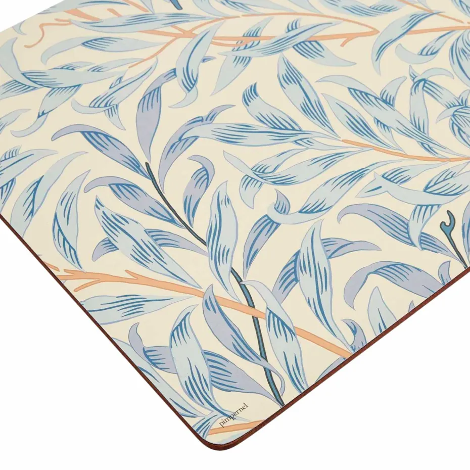 Pimpernel Bordbrikker Morris & Co Willow Bough Blue 4-pk