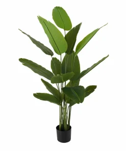 Present Time Kunstig plante Canna grønn