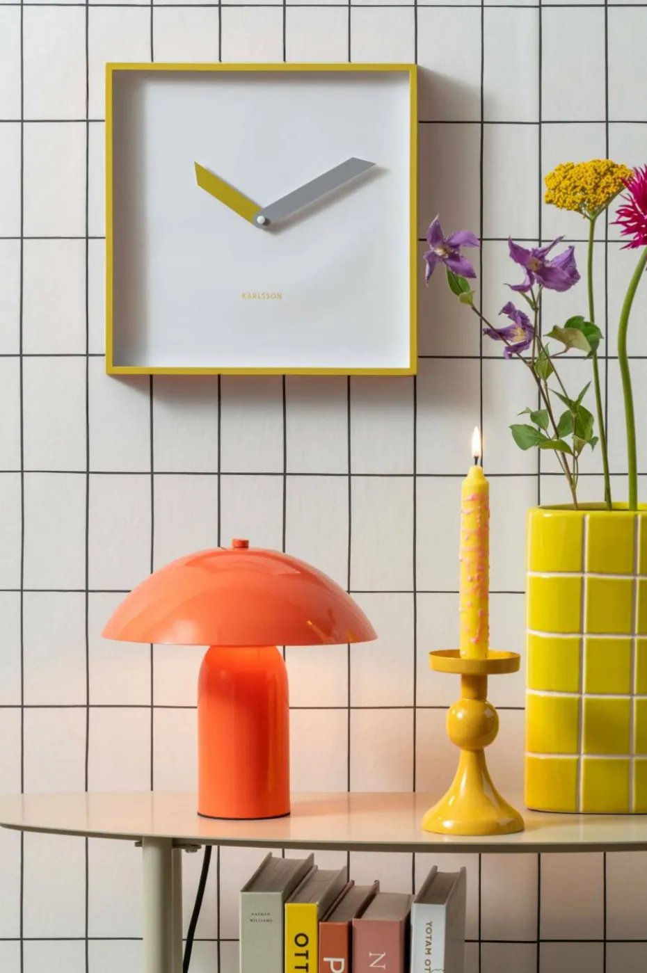 Present Time Vase Retro Tiles