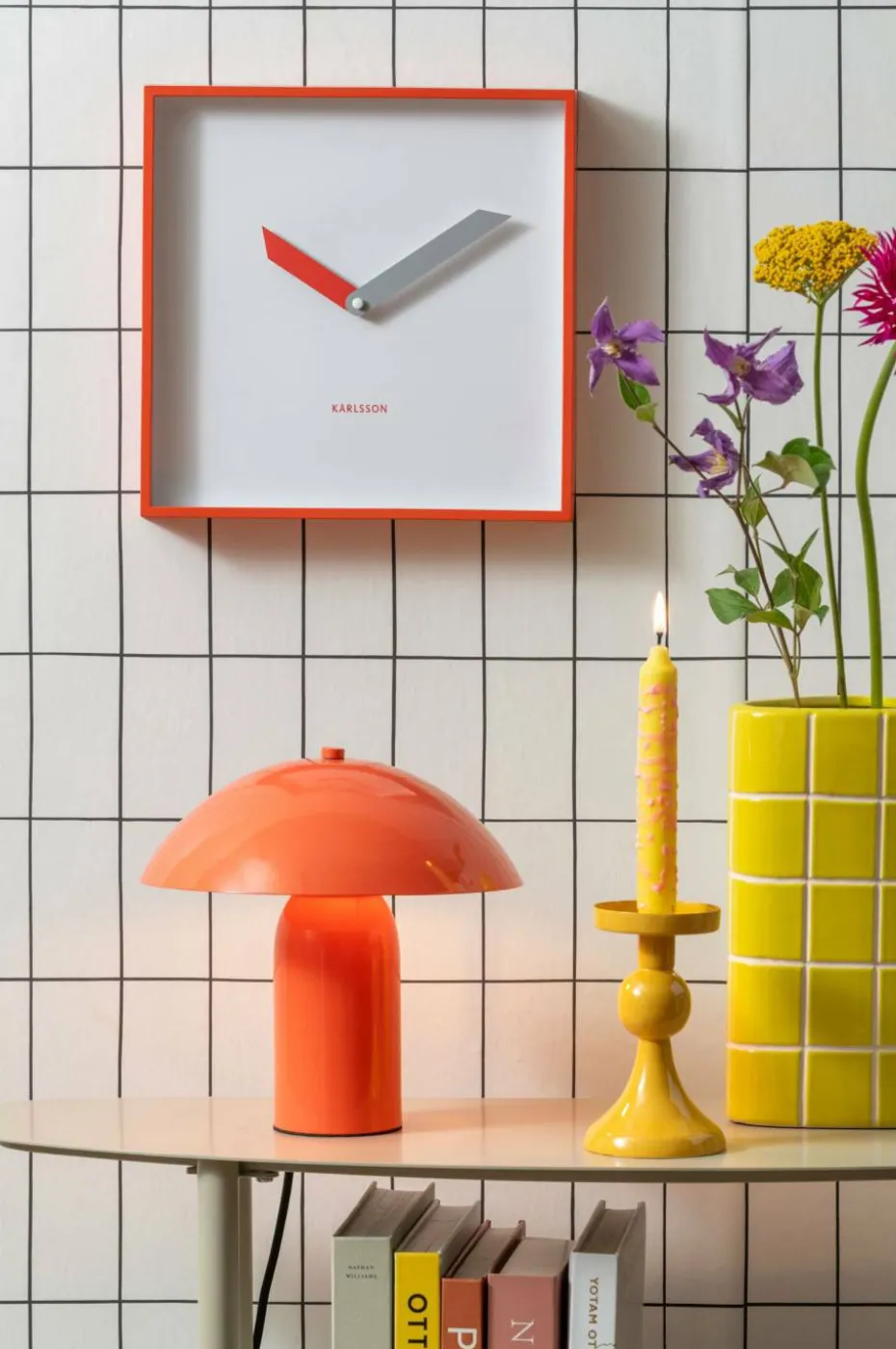 Present Time Vase Retro Tiles