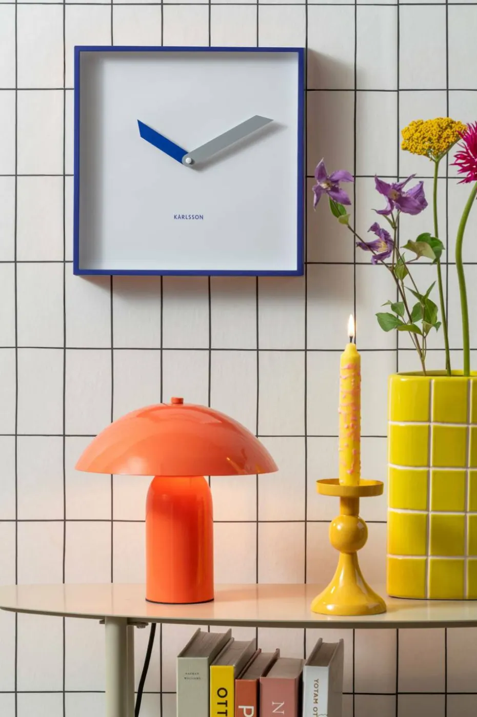 Present Time Vase Retro Tiles