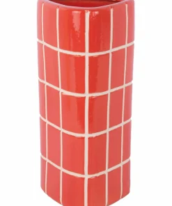 Present Time Vase Retro Tiles