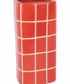 Present Time Vase Retro Tiles