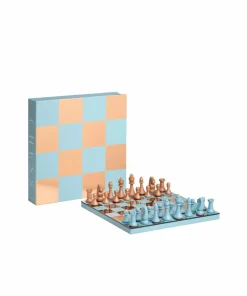 PRINTWORKS Classic - Art Of Chess-speil, lyseblå/kobber