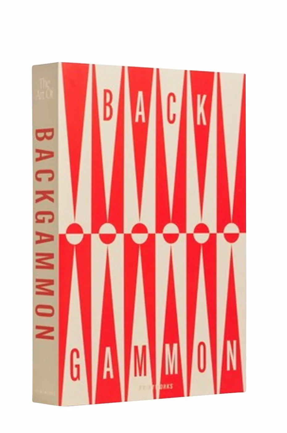 PRINTWORKS Klassisk - Backgammon-kunsten, rød/kremfarget