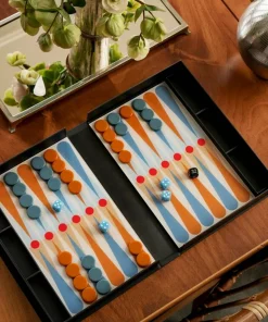 PRINTWORKS Klassisk - Backgammon-kunsten, antrasitt