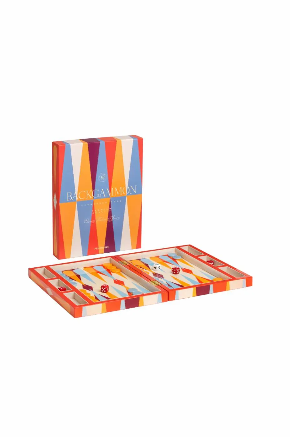 PRINTWORKS Lakkert Backgammon