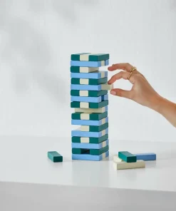 PRINTWORKS Spill - Tumbling Towers, grønn/blå