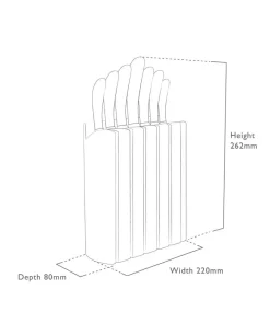 Robert Welch Book Eik knivblokk-sett 7P Signature