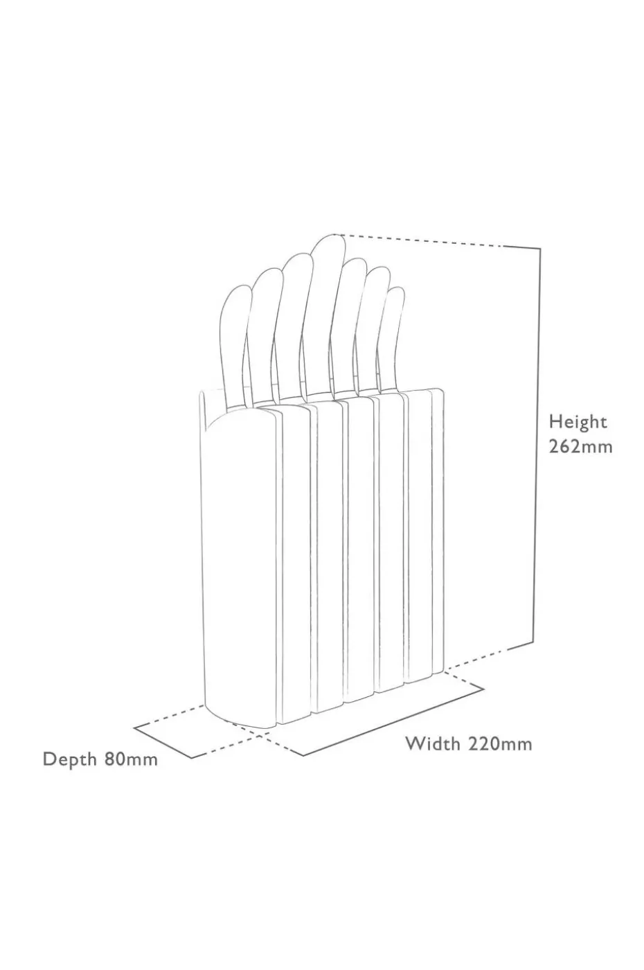Robert Welch Book Eik knivblokk-sett 7P Signature