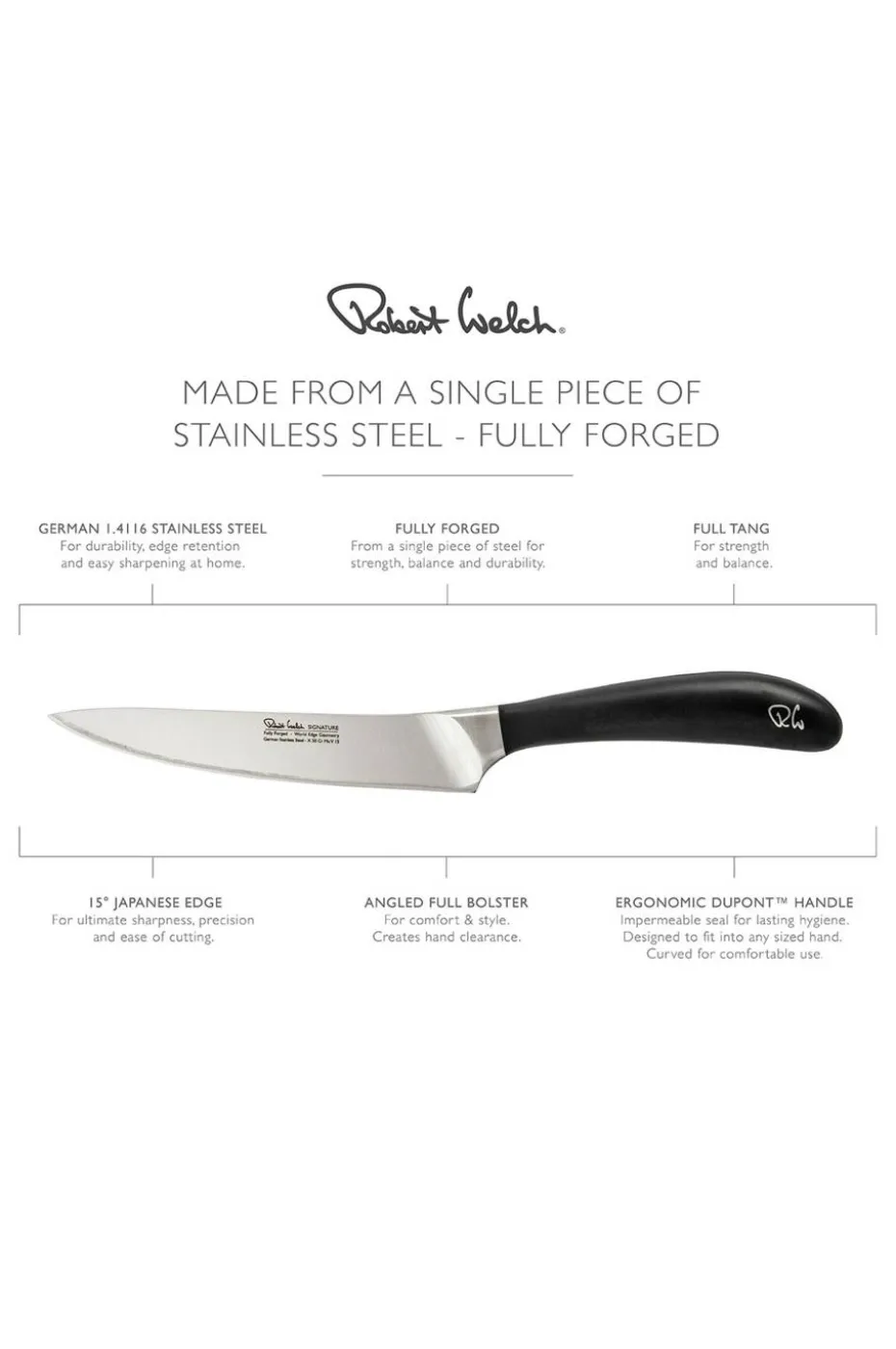 Robert Welch Kjøkken-/verktøykniv Signature 14cm/ 5,5