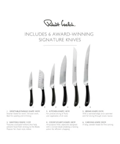 Robert Welch Knivblokk Signature Prism i eik inkl. 6 kniver