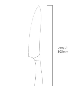 Robert Welch Kokke-/ kokkekniv Signature 18 cm/7,5 cm