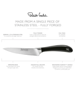 Robert Welch Verktøykniv med takket egg Signature 12 cm/4,5 cm