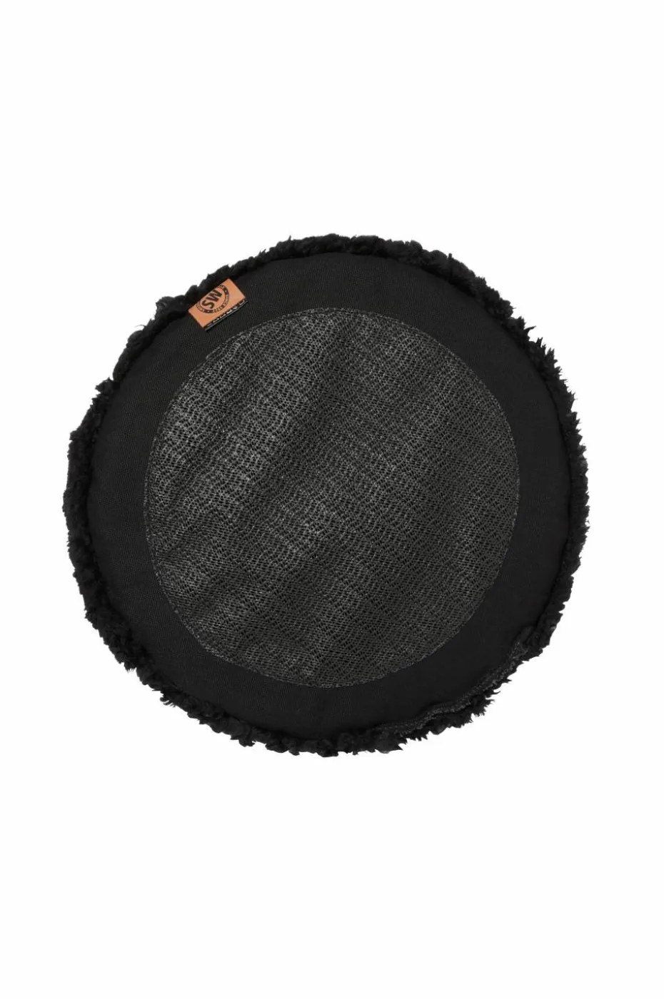 Skinnwille Saueskinnspute Round Curly 4-pakning