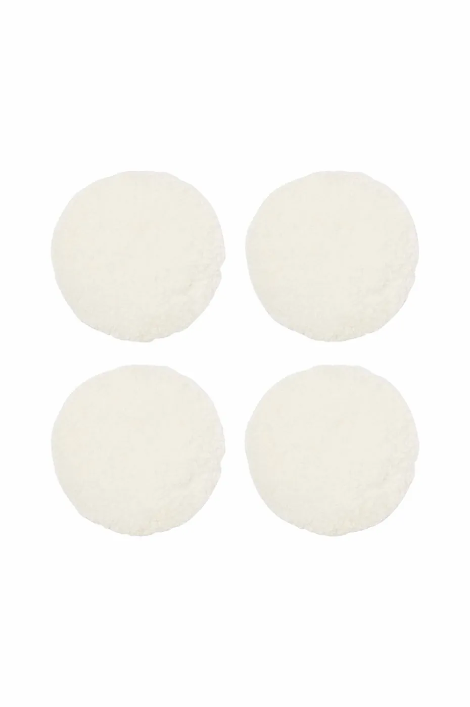 Skinnwille Saueskinnspute Round Curly 4-pakning