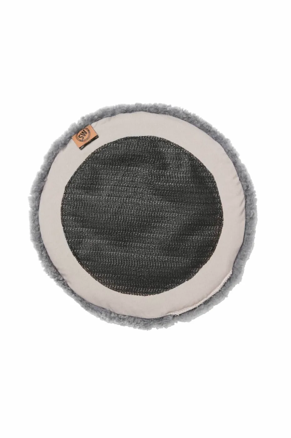 Skinnwille Saueskinnspute Round Curly 4-pakning