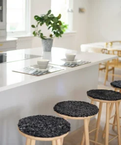 Skinnwille Sittepute rund Curly 4-pakning