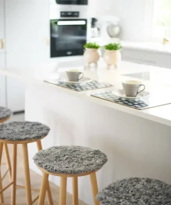 Skinnwille Sitteunderlag saueskinn rundt Curly