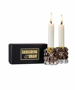 Skogsberg&Smart Lysestake Hurricane Boule Petite 2-pakning