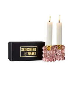 Skogsberg&Smart Lysestake Hurricane Boule Petite 2-pakning