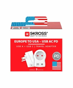 SKROSS Reiseadapter USB-A/USB-C 20W