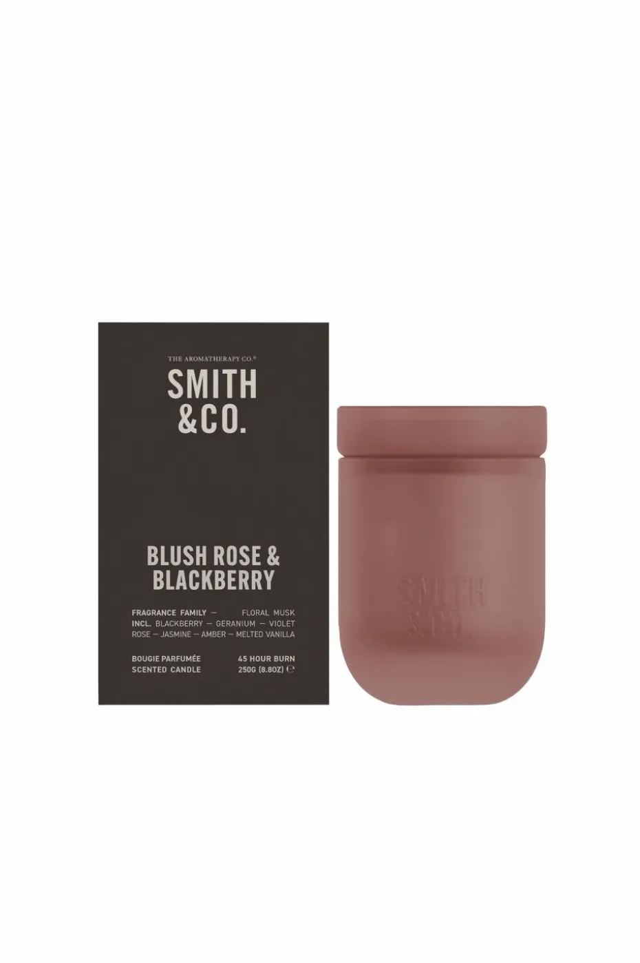 Smith & Co. Blush Rose & Blackberry Scented Candle 50H