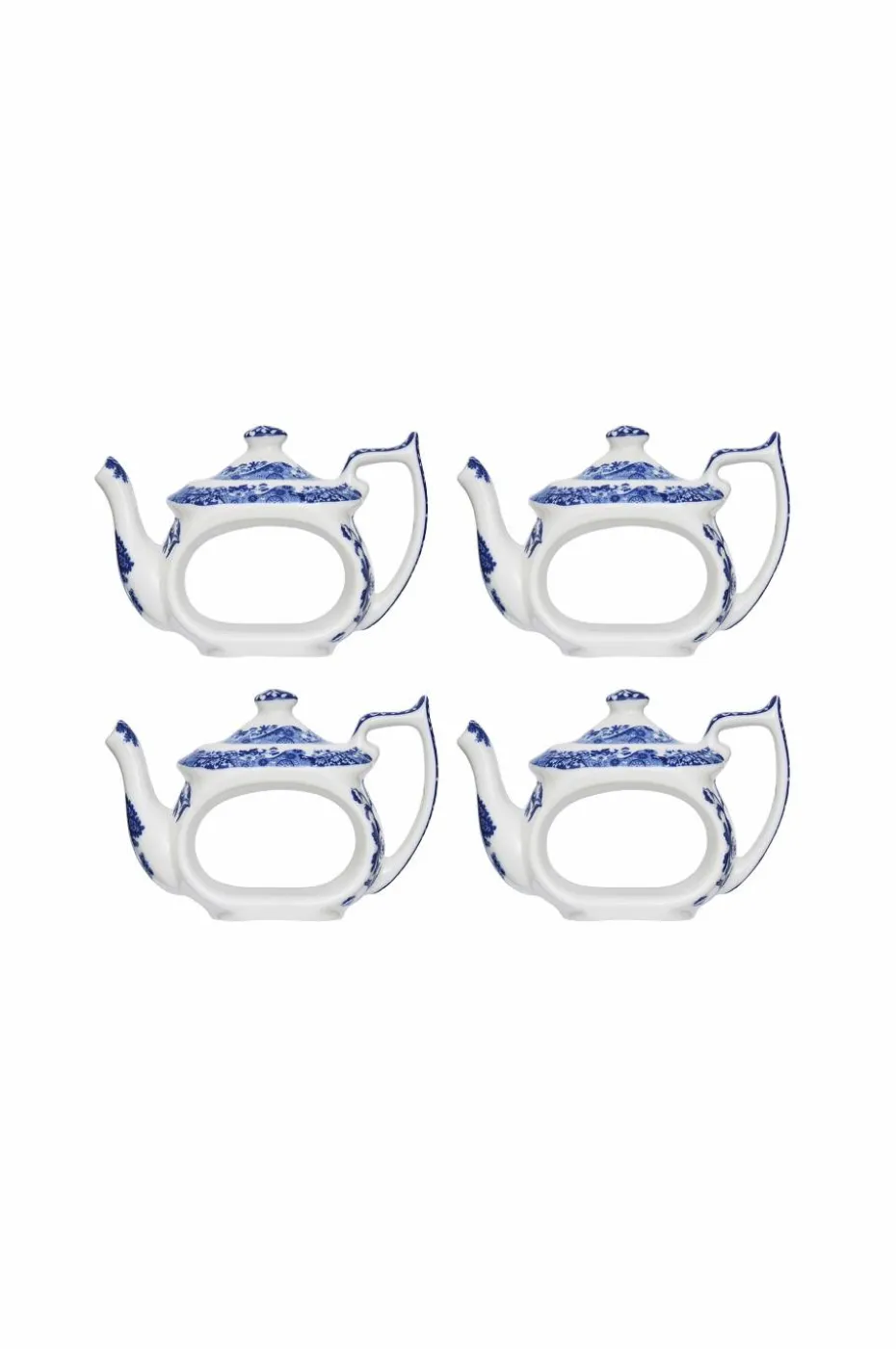 Spode Serviettringer Tekanne Blue Italian 6 cm, 4-pk.